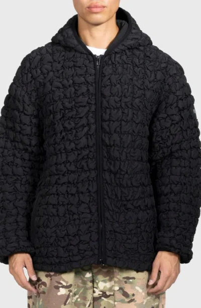 Pleasures Tender Hooded Quilted Puffer Jacket In Black