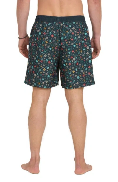 Quiksilver Men's Everyday Volley Ditsy Floral Swim Shorts In Green