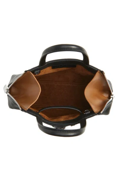 Coperni Structured Shoulder Bag Circular Clasp In Black