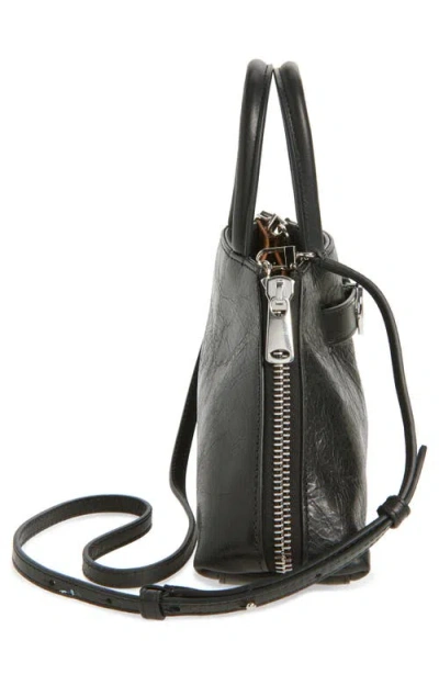Coperni Structured Shoulder Bag Circular Clasp In Black