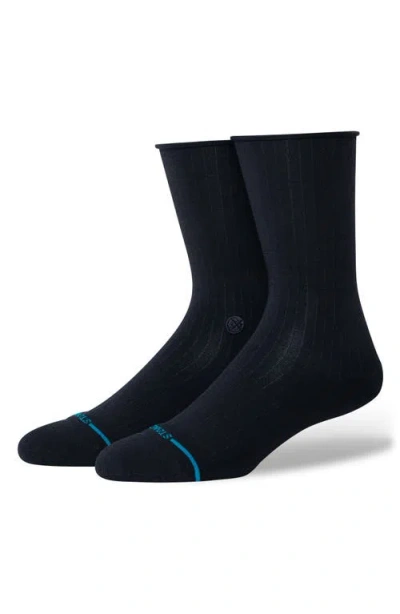 Stance Rolled Crew Socks In Blue