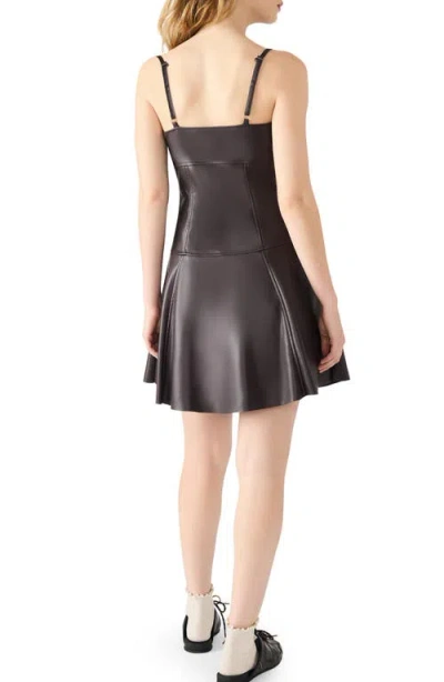 Steve Madden Abbott Faux Leather Dress In Multi