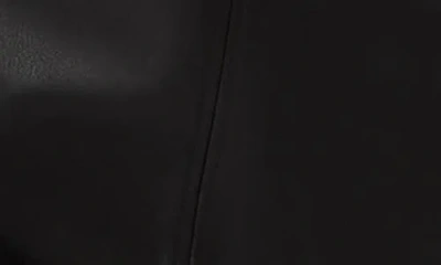 Steve Madden Tilly Faux Leather Minidress In Black