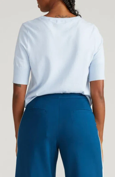 Universal Standard Rosie Short Sleeve Sweater In Multi