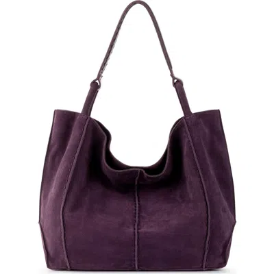 The Sak Los Feliz Large Tote Leather Bag In Purple