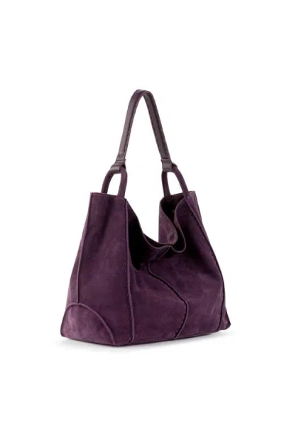 The Sak Los Feliz Large Tote Leather Bag In Purple
