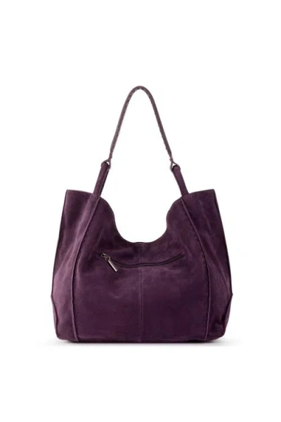 The Sak Los Feliz Large Tote Leather Bag In Purple
