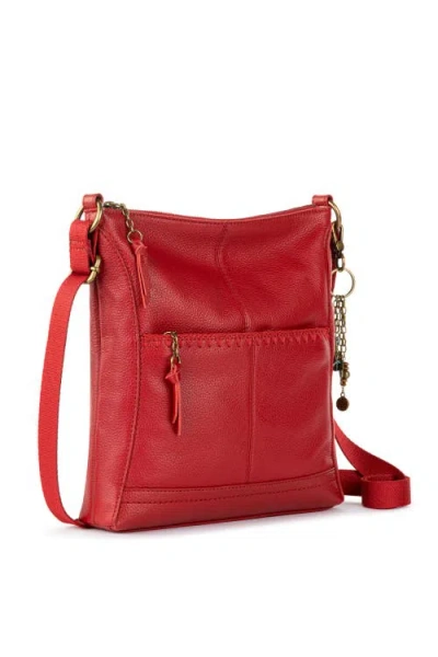 The Sak Lucia Crossbody Leather Bag In Red