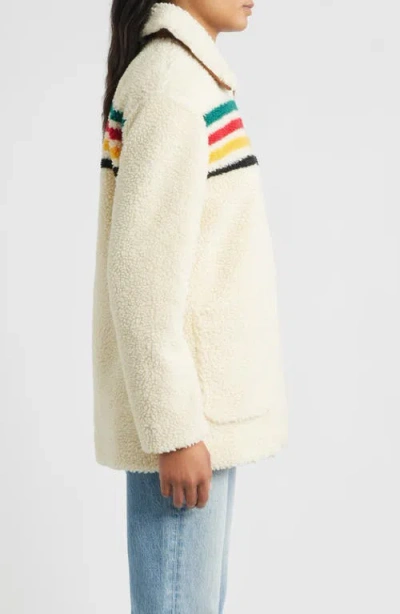 Pendleton Glacier Sunset High Pile Fleece Jacket In Neutral