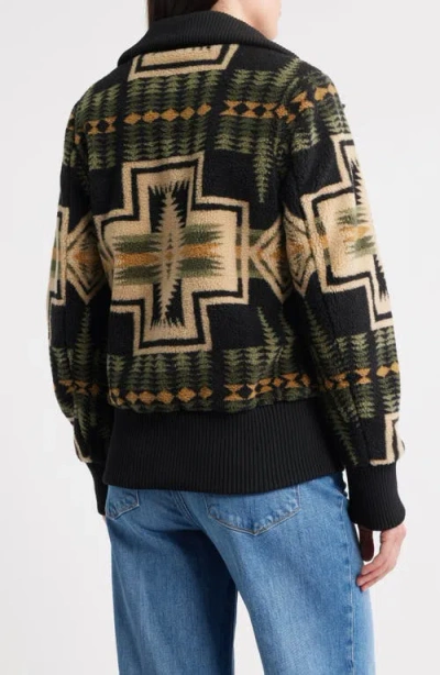 Pendleton Foxglove Range Fleece Bomber Jacket In Multi