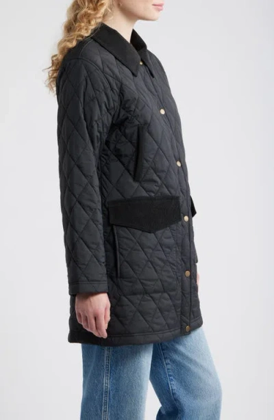 Pendleton Sun River Quilted Field Coat In Black