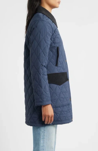 Pendleton Sun River Quilted Field Coat In Blue