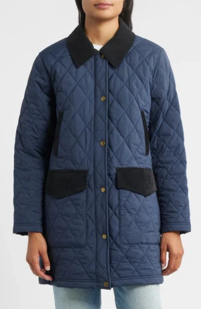 Pendleton Sun River Quilted Field Coat In Blue