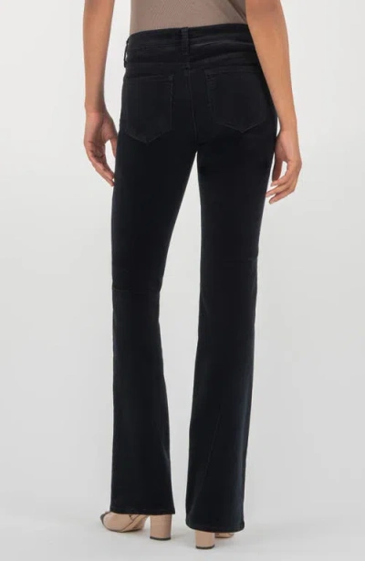 Kut From The Kloth Natalie Mid Rise Bootcut Corduroy Pants In Black