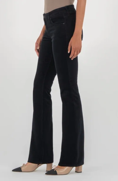 Kut From The Kloth Natalie Mid Rise Bootcut Corduroy Pants In Black