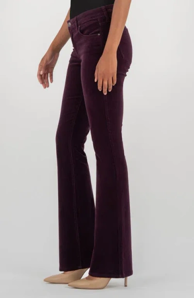 Kut From The Kloth Natalie Mid Rise Bootcut Corduroy Pants In Purple