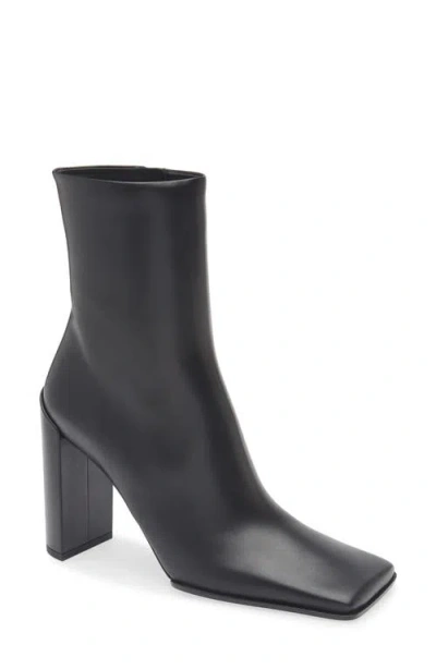 Alaïa Square Calfskin Leather Ankle Boots In Multi