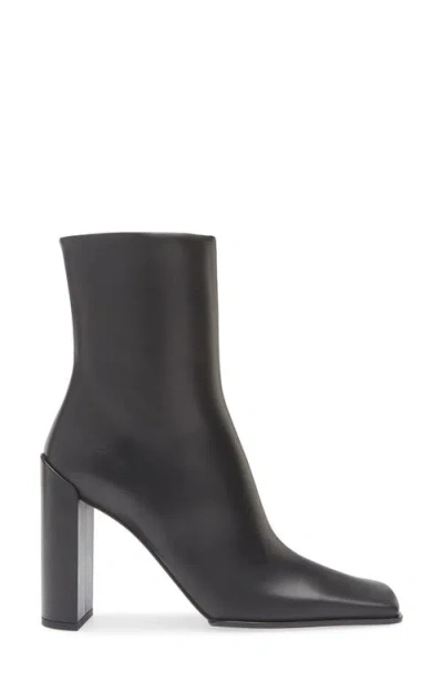 Alaïa Square Calfskin Leather Ankle Boots In Multi