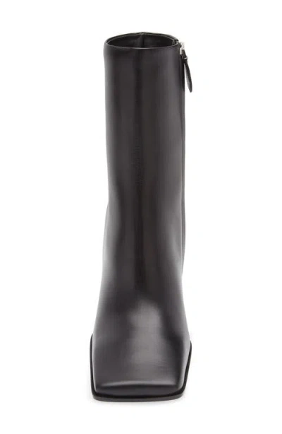 Alaïa Square Calfskin Leather Ankle Boots In Multi