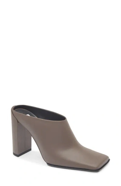 Alaïa Alaia Square-toe Mule In Taupe Grey Women In Animal Print