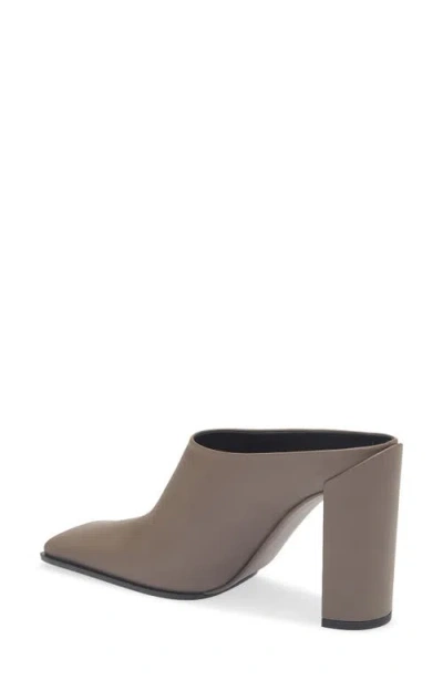 Alaïa Alaia Square-toe Mule In Taupe Grey Women In Animal Print