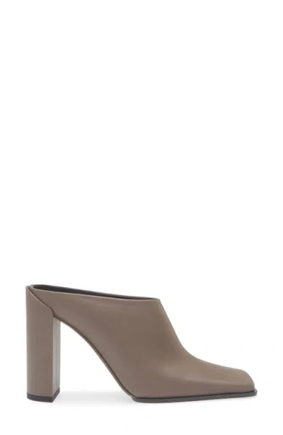 Alaïa Alaia Square-toe Mule In Taupe Grey Women In Animal Print