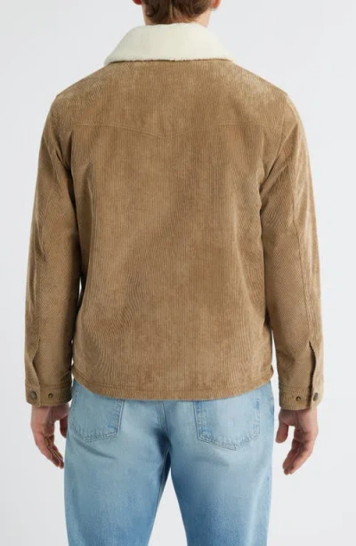 Pendleton Seabeck Corduroy Trucker Jacket With Faux Shearling Lining In Brown