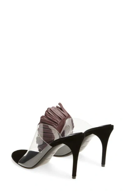 Alaïa Stiletto Heel Asymmetrical Open Toe Sandal In Animal Print