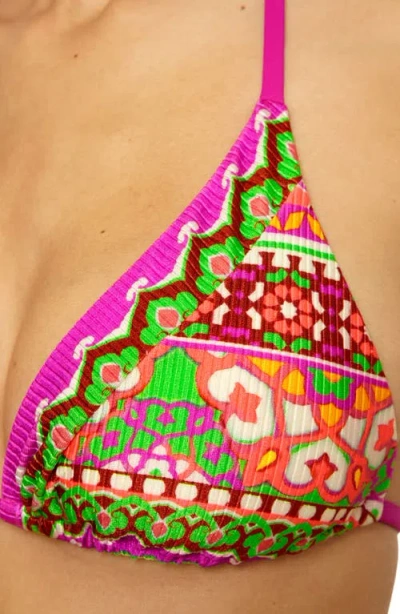 Bca By Rebecca Virtue Moroccan Triangle Bikini Top In Pink