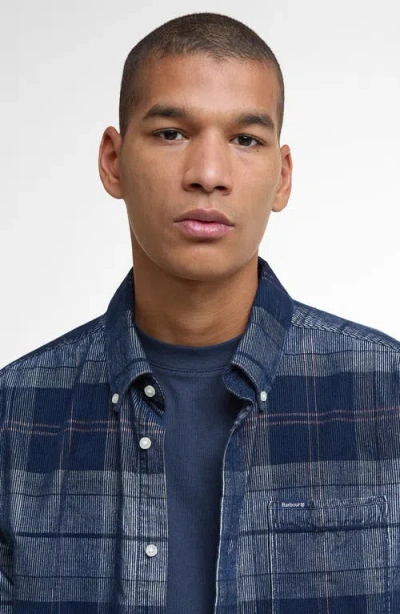 Barbour Blair Tailored Fit Plaid Cotton Corduroy Button-down Shirt In Multi