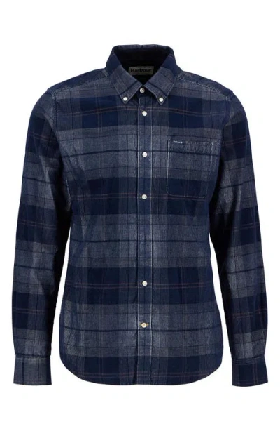 Barbour Blair Tailored Fit Plaid Cotton Corduroy Button-down Shirt In Multi