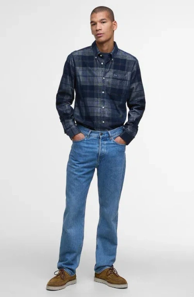Barbour Blair Tailored Fit Plaid Cotton Corduroy Button-down Shirt In Multi