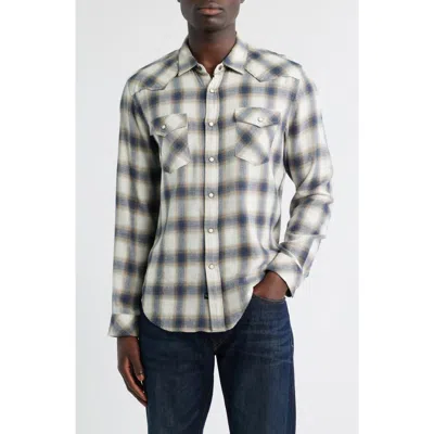 Rails Roy Relaxed Fit Snap-up Shirt In White