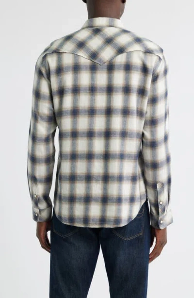Rails Roy Relaxed Fit Snap-up Shirt In White