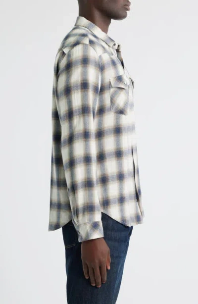Rails Roy Relaxed Fit Snap-up Shirt In White