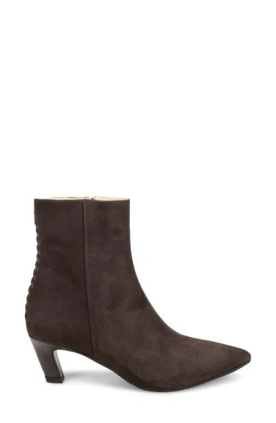 Ron White Loralie Pointed Toe Kitten Heel Bootie In Brown