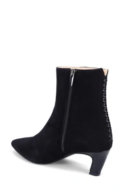 Ron White Loralie Pointed Toe Kitten Heel Bootie In Black