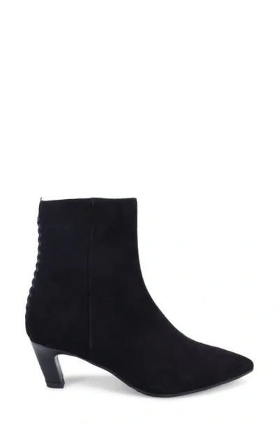Ron White Loralie Pointed Toe Kitten Heel Bootie In Black