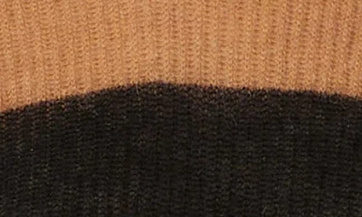 Mm By Max Mara Tenna Stripe Turtleneck Sweater In Burgundy