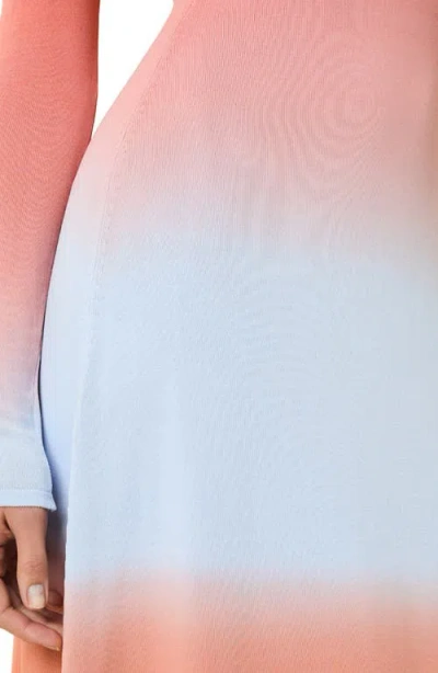 Solid & Striped The Dora Dress Ombre Peachy Keen In Gold