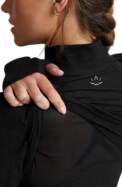 Beyond Yoga Space Dye Trails Active Jacket In Black