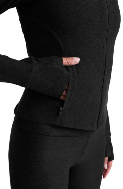 Beyond Yoga Space Dye Trails Active Jacket In Black