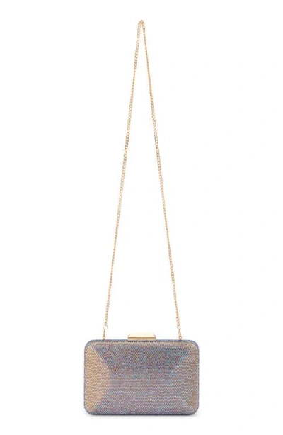 Olga Berg Edith Iridescent Frame Clutch In Pink