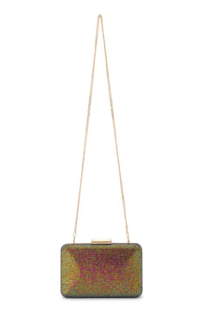Olga Berg Edith Iridescent Frame Clutch In Multi