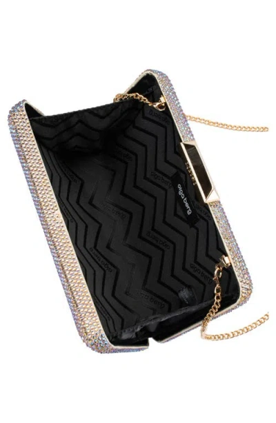 Olga Berg Edith Iridescent Frame Clutch In Pink