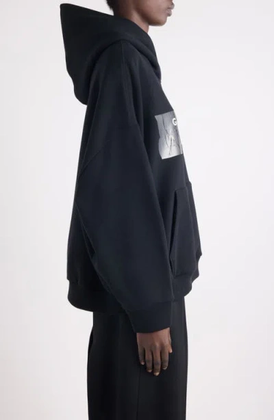 Givenchy Hooded Cotton Sweatshirt Featuring Kangaroo Pocket In Black