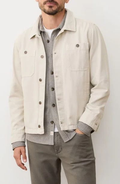 Marine Layer Patrick Canvas Overshirt In Neutral