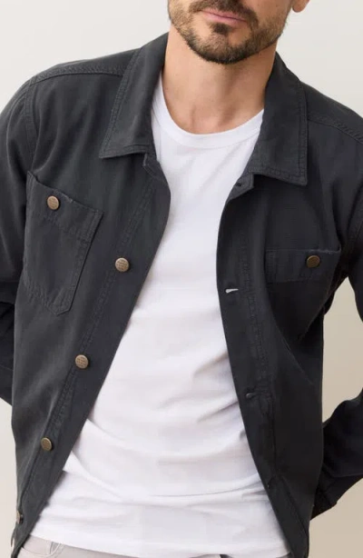 Marine Layer Patrick Canvas Overshirt In Black
