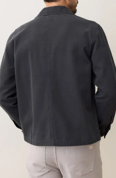 Marine Layer Patrick Canvas Overshirt In Black