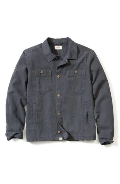 Marine Layer Patrick Canvas Overshirt In Black